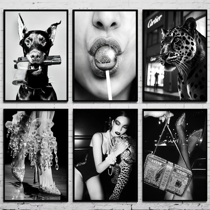 Photography Fashion - Siyah ve Beyaz Moda Vintage Fotoğraf