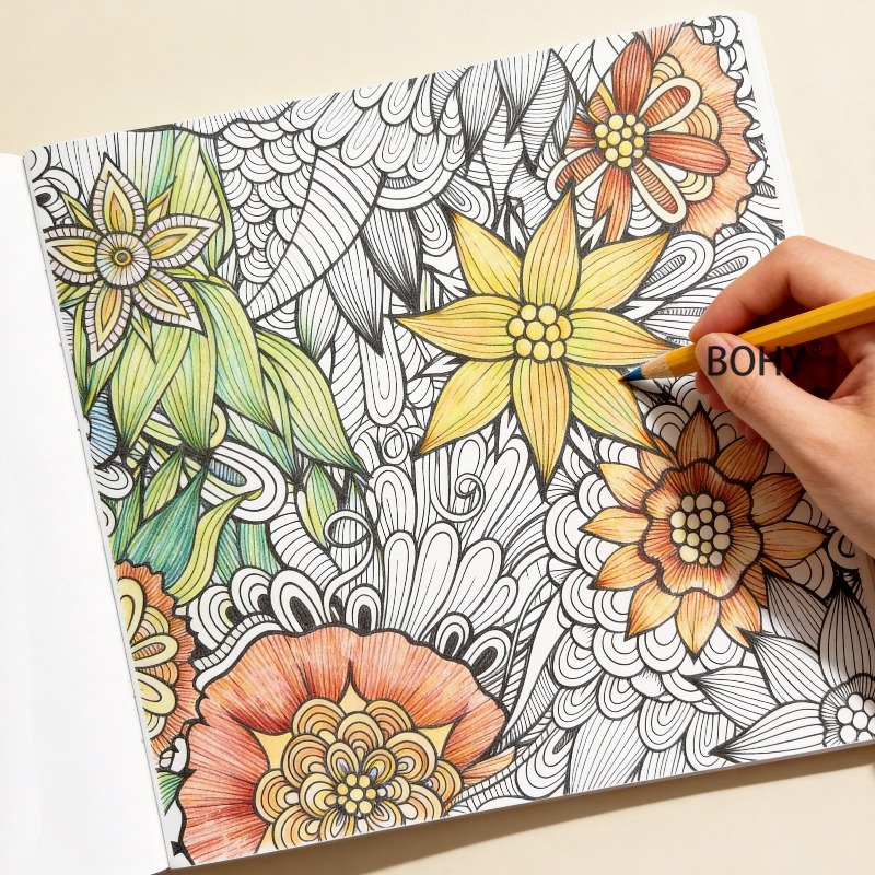 Photography Book - 1 Çiçek Mandala Çiçek ve Kuş