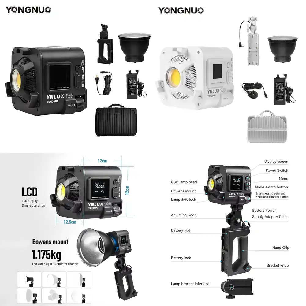 YONGNUO YNLUX100 100W 3200K-56 - Photography Video incelemesi ve fiyatı