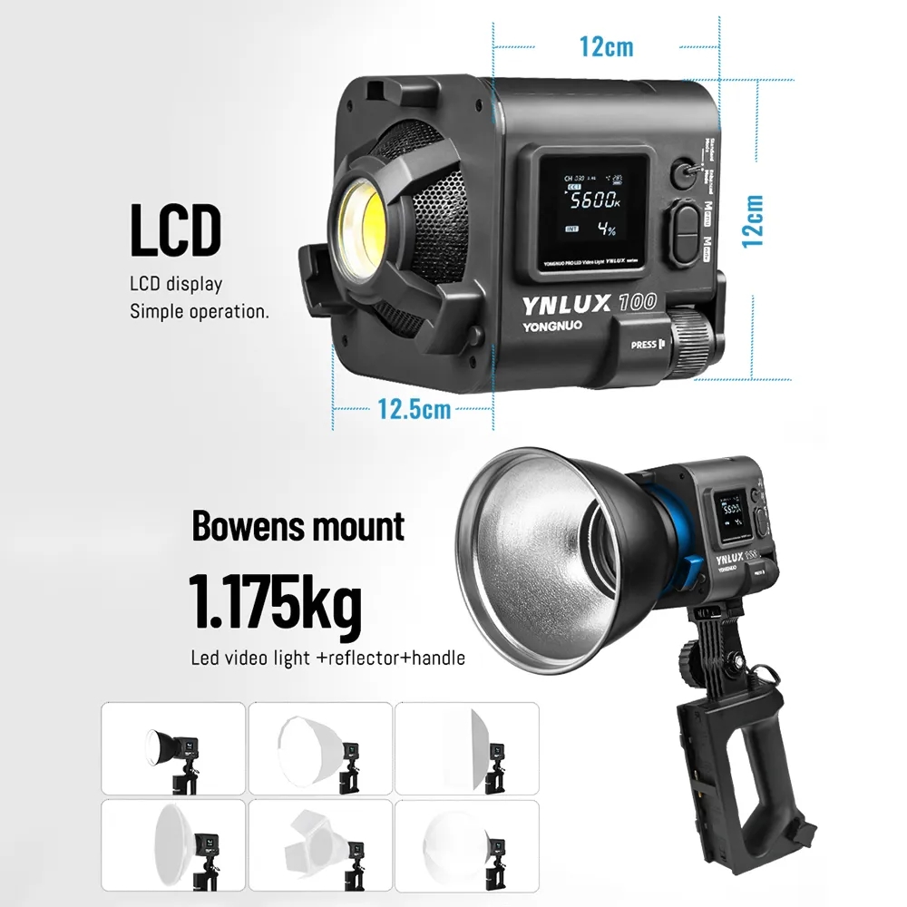 YONGNUO YNLUX100 100W 3200K-56 - Photography Video incelemesi ve fiyatı