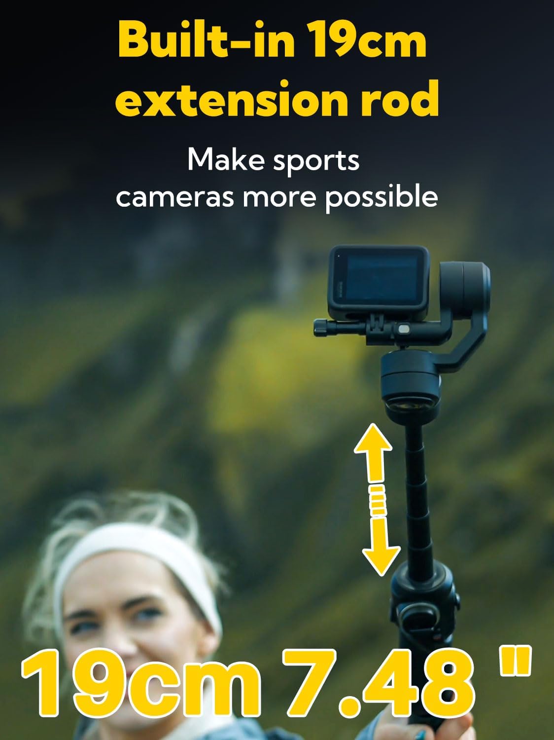 Aksiyon Kamerası için Dahili 1 - Handheld Stabilizer Gimbal incelemesi ve fiyatı