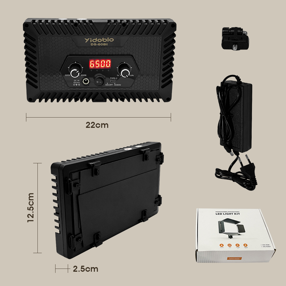 Taşınabilir Video Işığı DS60BI - Photography Gear incelemesi ve fiyatı