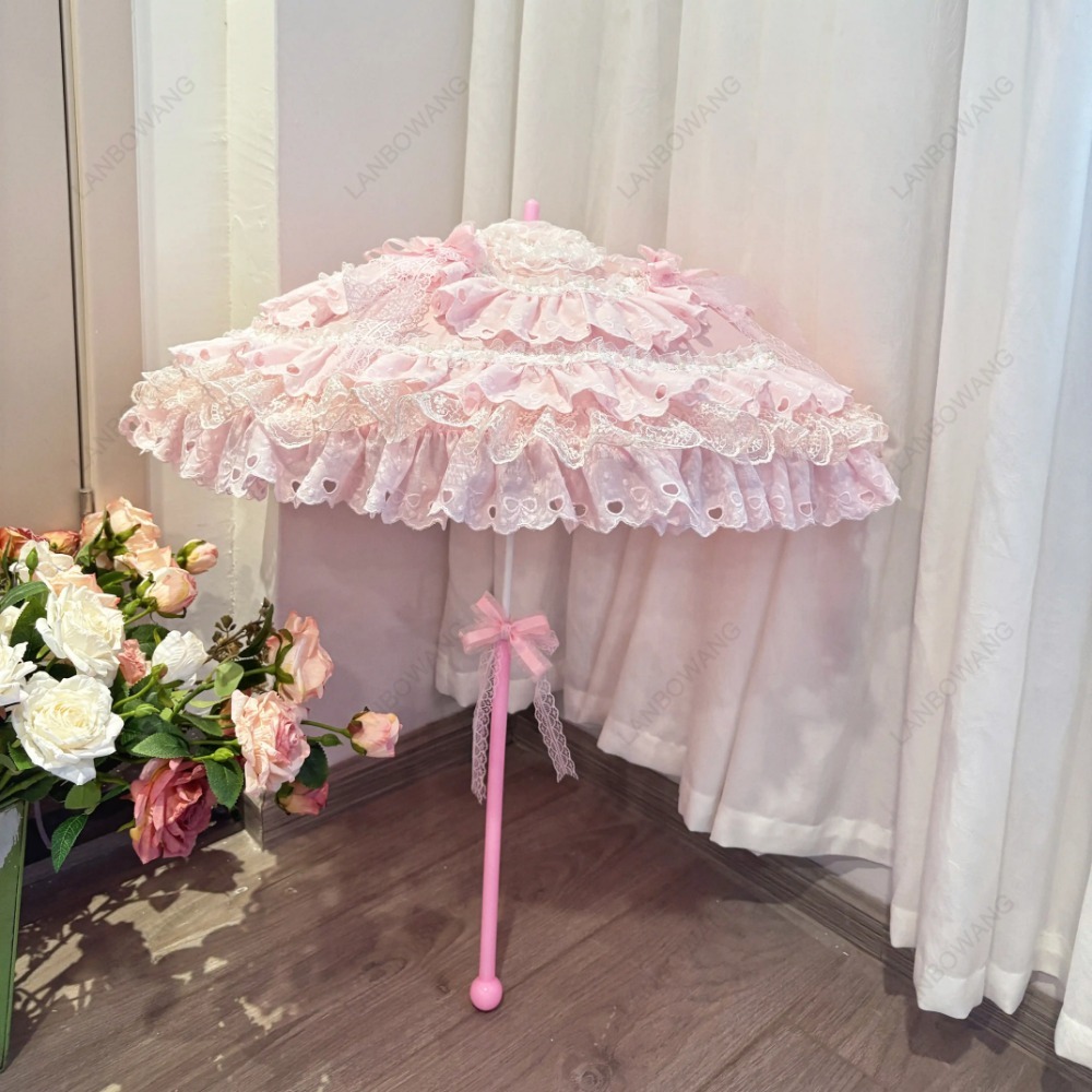 El Yapımı Pembe Çiçekli Kalp D - Photography Umbrella incelemesi ve fiyatı