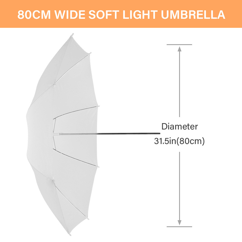 76 * 80cm X4 Şeffaf Beyaz Işık - Photography Umbrella incelemesi ve fiyatı